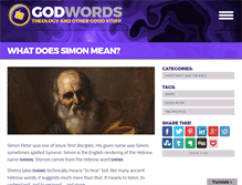 Tablet Screenshot of godwords.org